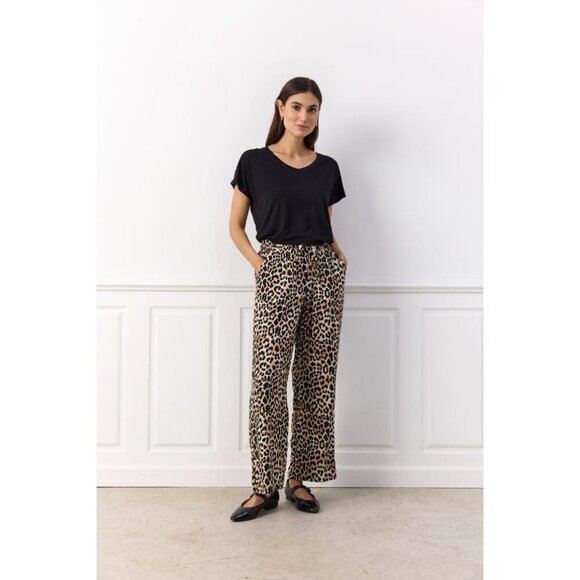 NWT SOYA CONCEPT PIETTA Leopard Trousers - Picture 2 of 12